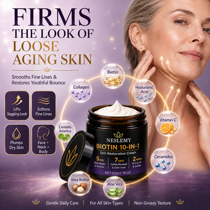 NESLEMY™ Biotin 10-in-1 Skin Restoration Cream Big Sale