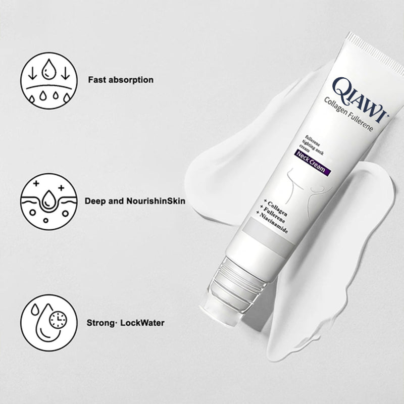 🎁💫(Made in USA)- QIAWI™ Collagen Fullerene Cream, Rolimey Collagen Cream with Collagen Peptides, 2026 New Tighten & Lift Cream for Crepey Skin, Wrinkles and Tightening for Skin Types Big Sale