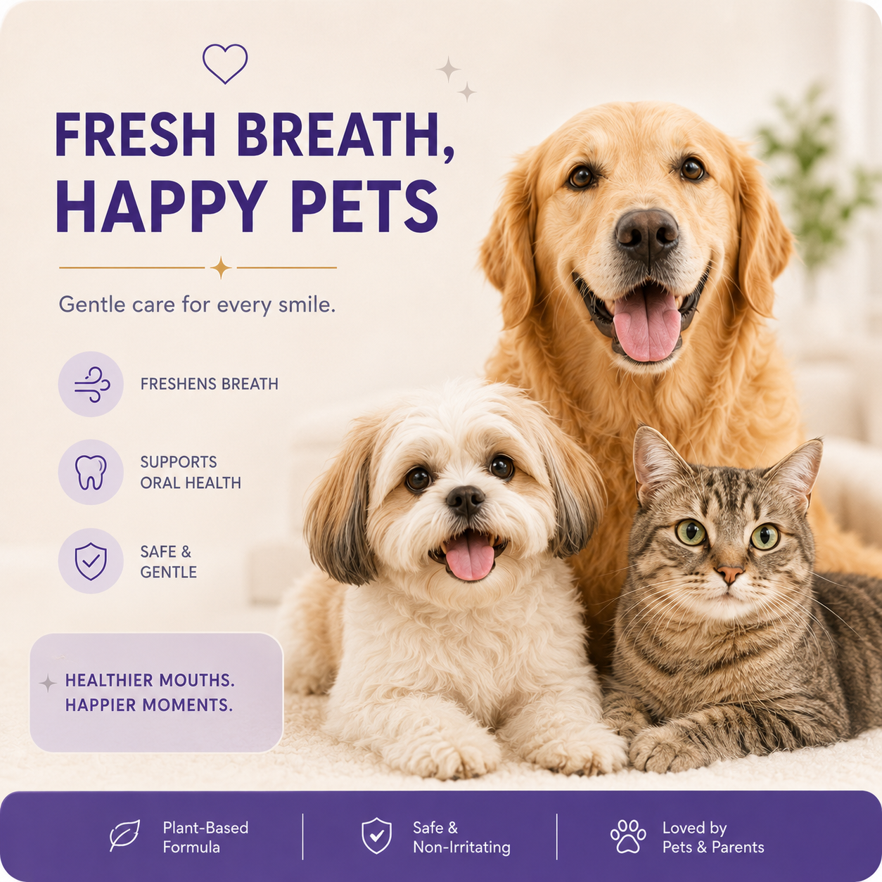 BBOJI™🍃No-Brushing Oral Care Spray for Dogs & Cats Big Sale
