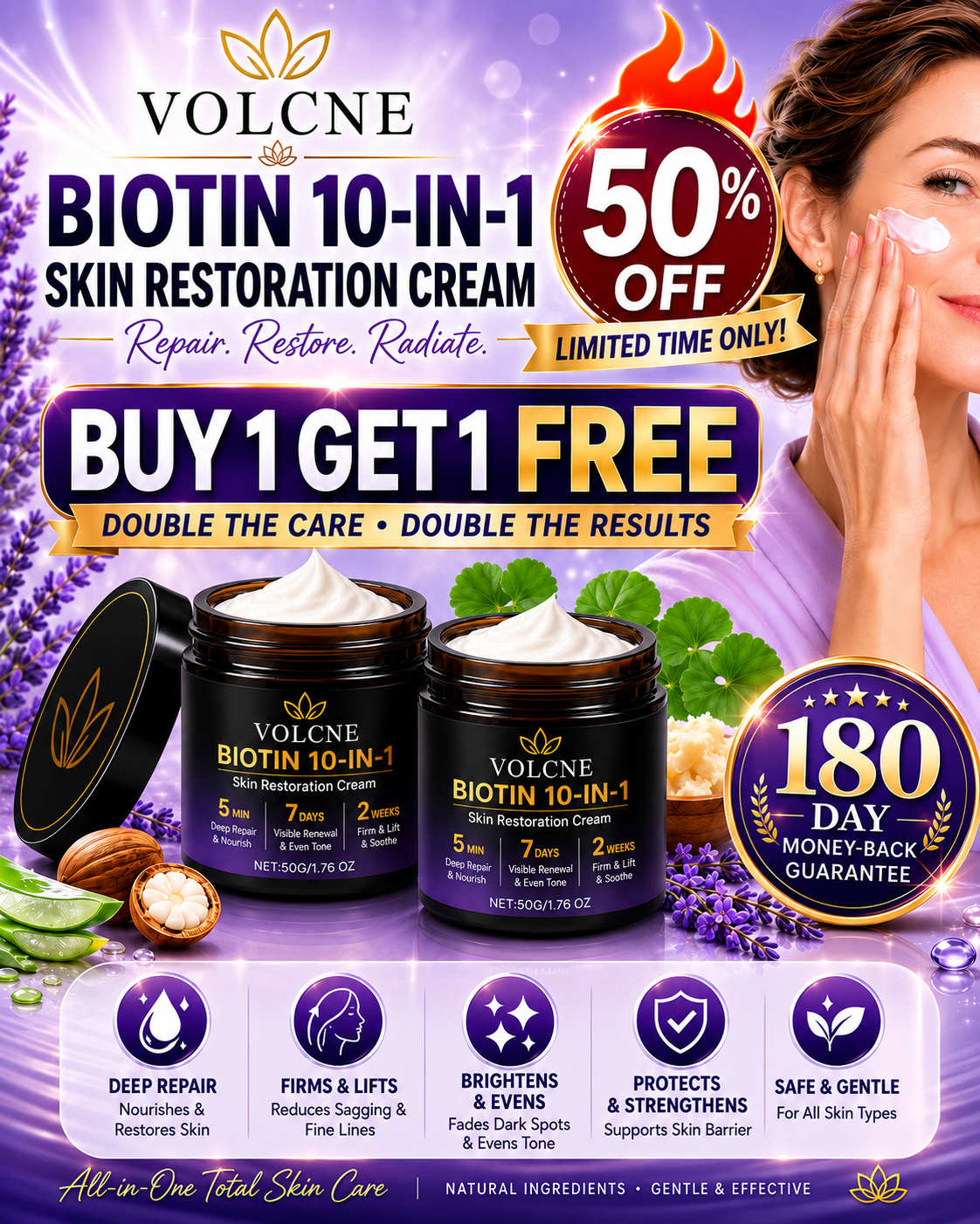 NESLEMY™ Biotin 10-in-1 Skin Restoration Cream